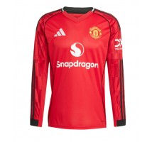 Manchester United Koszulka Podstawowa 2025-26 Długi Rękaw